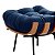 Poltrona Costela com Puff Coral Vivaro Decor Suede Azul - Imagem 7