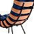 Poltrona Costela com Puff Coral Vivaro Decor Suede Azul - Imagem 6