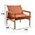 Poltrona Decorativa Jasmim Vivaro Decor Suede Terracota - Imagem 4