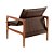 Poltronas Decorativa Jasmim Vivaro Decor Suede Marrom - Imagem 3