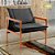 Poltronas Decorativa Jasmim Vivaro Decor Suede Preto - Imagem 1