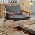 Poltronas Decorativa Jasmim Vivaro Decor Suede Cinza - Imagem 1