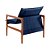 Poltronas Decorativa Jasmim Vivaro Decor Suede Azul - Imagem 3