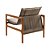 Poltronas Decorativa Jasmim Vivaro Decor Linho Marrom - Imagem 3