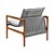 Poltronas Decorativa Jasmim Vivaro Decor Linho Cinza - Imagem 3