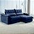 Sofá Retrátil e Reclinável Molas Ensacadas 2,10m Orquídea Vivaro Decor Suede Azul - Imagem 6