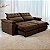 Sofá Retrátil e Reclinável Molas Ensacadas 2,30m Orquídea Vivaro Decor Suede Marrom - Imagem 1