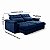 Sofá Retrátil e Reclinável Molas Ensacadas 2,50m Orquídea Vivaro Decor Suede Azul - Imagem 3