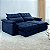Sofá Retrátil e Reclinável Molas Ensacadas 2,50m Orquídea Vivaro Decor Suede Azul - Imagem 1