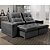 Sofá Retrátil e Reclinável 2.10m Platina Vivaro Decor Suede Cinza - Imagem 1