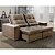Sofá Retrátil e Reclinável 1,90m Platina Vivaro Decor Suede Capuccino - Imagem 1