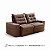 Sofá Retrátil/Reclinável Pará 1,90m Suede Marrom com molas no assento Vivaro Decor - Imagem 8