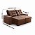 Sofá Retrátil/Reclinável Pará 1,90m Suede Marrom com molas no assento Vivaro Decor - Imagem 3