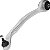 Braço Suspensão Dianteira Passat 1998 a 2005 Audi A4 1995 a 2001 A6 1998ca 2003 Inferior Lado Esquerdo Posterior - Imagem 1