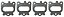 Junta Coletor Escape Pajero L200 3.2 16v Diesel 2001/... - Motor 4M41 - Imagem 1