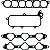 Junta Coletor Admissão L200 3.5 2008 a 2017 Pajero 3.0 2001 a 2006 3.5 2006 a 2017 - Kit - Imagem 1