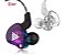 Fone De Ouvido Qkz Ak6 Gamer Dj Inear Com Case - Imagem 5