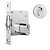 STAM FECHAD 1005 TRINCO ROLETE ROSETA QUADRADA  INOX - Imagem 1