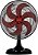 VENTISOL VENTILADOR MESA TURBO 6 PAS 50CM PREMIUM PRETO/VERMELHO 127V - Imagem 1