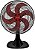 VENTISOL VENTILADOR MESA TURBO 6 PAS 40CM PREMIUM PRETO/VERMELHO 127V - Imagem 1