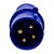 JNG PLUG INDUSTRIAL AZUL 3P+T 16A J02PL-014-9 (16102) - Imagem 1