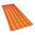 TELHA PVC PLAN 2.42X0.88 TERRACOTA - Imagem 1