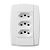 ILUMI CONJUNTO LEV 3 TOMADAS 20A 250V (87124) - Imagem 1