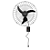 VENTISOL VENTILADOR PAREDE MAX C/CONTROL 3PAS 60CM PREMIUM PRETO BIVOLT - Imagem 1