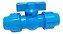 PLASTIMAX REGISTRO RAPIDO PVC 20X20MM MANOPLA AZUL* - Imagem 1
