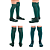 Kit 05 Pares Meião Futebol Masculino Infantil Juvenil Bebe Cano Alto Longo Grosso Em Algodão - Imagem 5