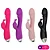 Vibrador Ponto G Com Estimulador De Clitóris – Free Romeo Cor: Preto - Imagem 1