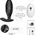 Plug Anal De Silicone Com Vibro E Controle Remoto - Imagem 2