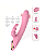 Vibrador De Ponto G e Clitóris Com Coelhinho E Mini Lingua - Imagem 2