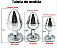 Plug Anal Metal Cromado Pequeno 7,3 x 2,8 cm - Imagem 2
