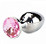 Plug Anal Metal Cromado Grande 9,4 x 4,0 cm - Imagem 1