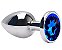 Plug Anal Metal Cromado Grande 9,4 x 4,0 cm - Imagem 2