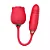 Vibrador De Ponto G E Clitóris Com Vai E Vem - Formato de Rosa - Imagem 2