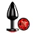 Plug Anal Diamond Colors Black Pequeno ABS - Imagem 1