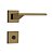 Fechadura para Porta de Banheiro Oxidada 55mm com Roseta MZ440 Design Papaiz - Imagem 1