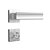 Fechadura para Porta de Banheiro Cromo Acetinado 40mm com Roseta MZ640 Design Papaiz - Imagem 1