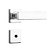 Fechadura de Inox para Porta de Banheiro Cromada 55mm com Roseta MI670 Inoxvita Papaiz - Imagem 1
