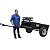 Motocultivador a Diesel Buffalo Bfde1120 10hp com Carreta Gio Implementos Agricolas GI 601 MOT 14 Capacidade 600kg Fixa Ig7 - Imagem 6