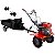 Motocultivador a Gasolina Branco Bttg 6,5 800 7hp com Carreta Gio Implementos Agricolas GI 601 MOT Capacidade 300kg Fixa Ig3 - Imagem 1