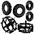 Kit Implementos Agrícolas para Motocultivador Roda de Ferro 15" ToT Power 2 Pneus e 2 Câmeras Z07 - Imagem 3
