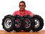 2 Pares de Aros em Alumínio Tot Power 8" Polegadas 7 Raios 390kg com Pneu Agrícola e Câmera Roda Completa Z34 - Imagem 9