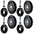 Quatro Pneu Universal 4.00-8 Câmara Eixo Roda Tot Power 4pe - Imagem 2