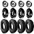 Quatro Pneu Universal Boartyre 4.00-8 70km/h 400kg 6 Lonas, Câmaras e Aros de Alumínio 4va - Imagem 1