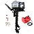 Motor de Popa Hidea 6Hes 6hp 139cc 4t Marchas Frente Neutro e Ré Partida Elétrica com Bateria e Carregador H6p - Imagem 1