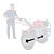 Par de Suporte Eixo de Roda de Motocultivador Buffalo 33mm Diesel 12345 Sr4 - Imagem 2