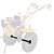Par de Suporte Eixo de Roda de Motocultivador Buffalo 33mm Diesel 12345 Sr4 - Imagem 8